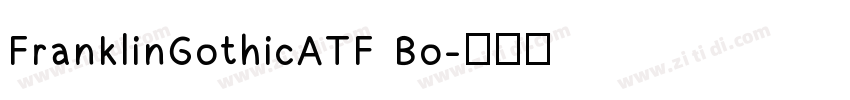 FranklinGothicATF Bo字体转换